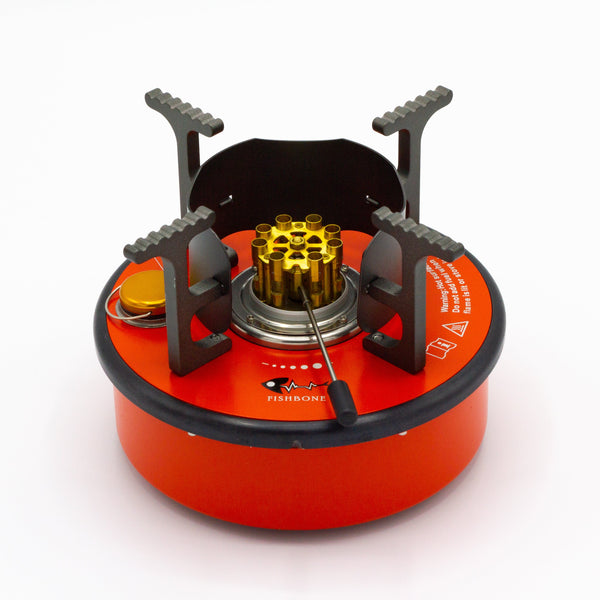 アルコールストーブ Fishbone FB-02E ボルケーノレッド　美品 アルコールストーブ Fishbone フィッシュボーン FB-02E ボルケーノ